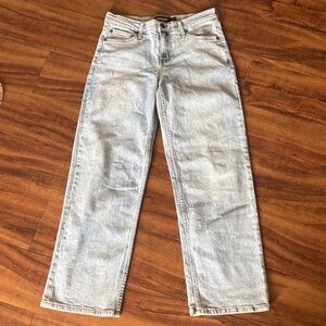 RSQ Light Blue Denim Jeans with Gold Stitching